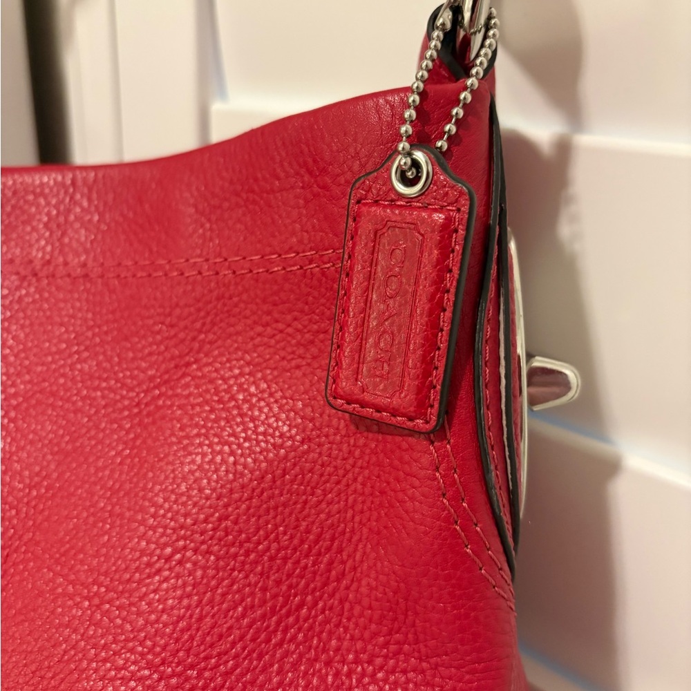 Coach Vibrant Red Hobo Bag - Picture 2 of 10